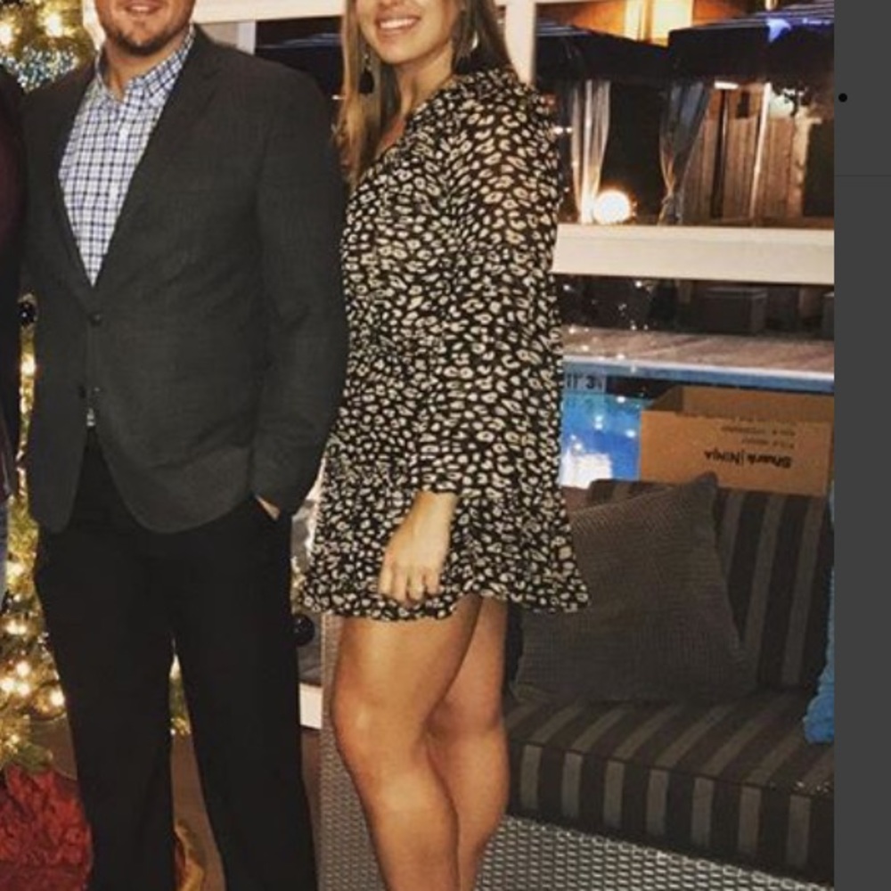 “Buddy Love” Cinched Waist Leopard Dress